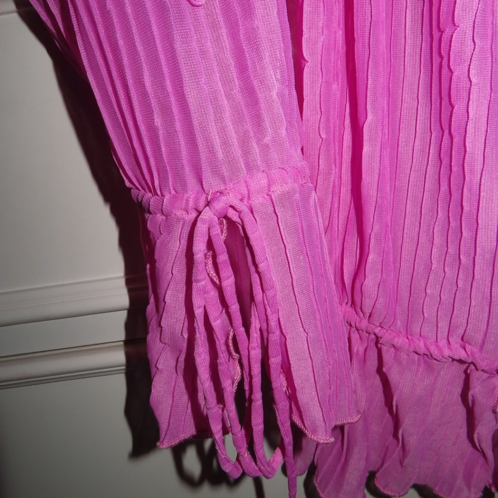 Zara Pink Ruffled Blouse - Picture 4 of 6